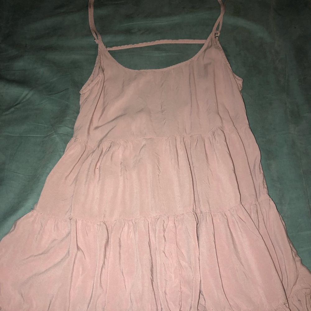 Pink flowy brandy Melville dress